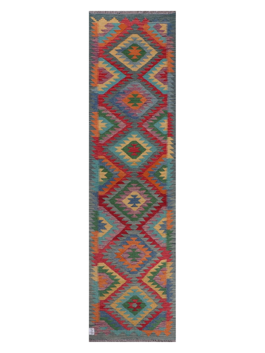 Maimana Kilim Runner - 296 x 78 cm