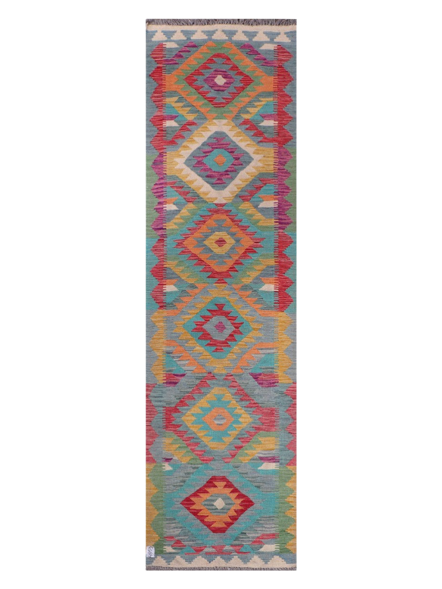 Maimana Kilim Runner - 292 x 79 cm