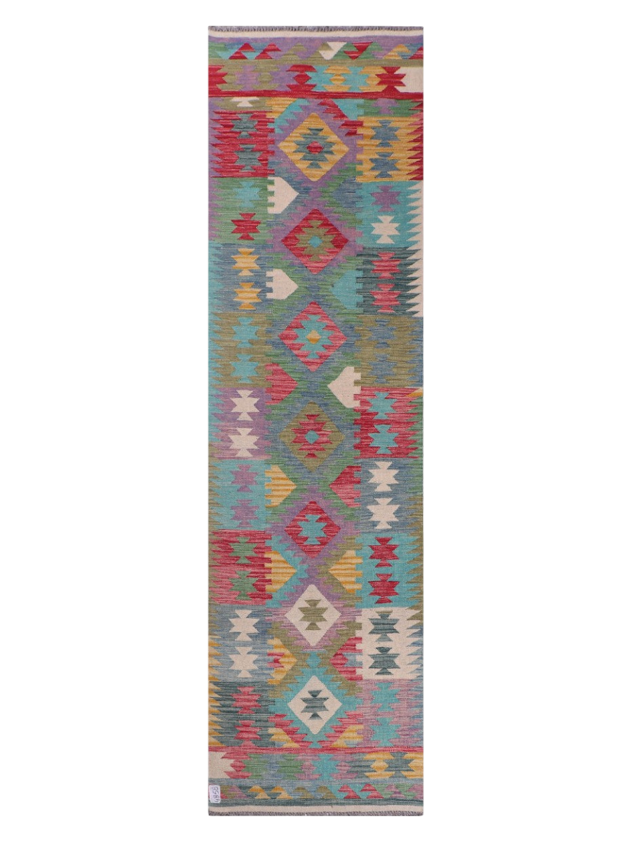 Maimana Kilim Runner - 297 x 81 cm