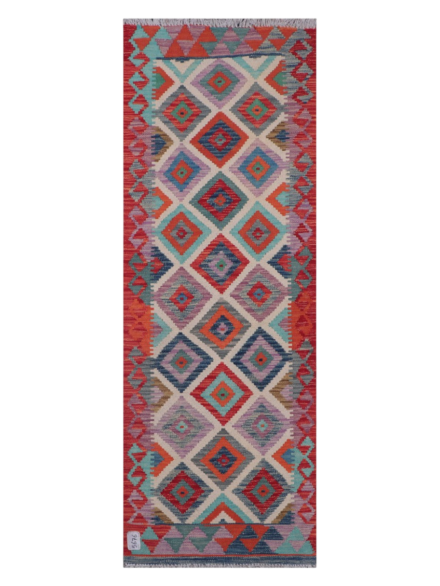 Maimana Kilim - 199 x 69 cm