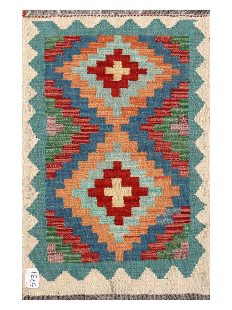 Maimana Afghanistan Kilim Rug - 94 x 61 cm