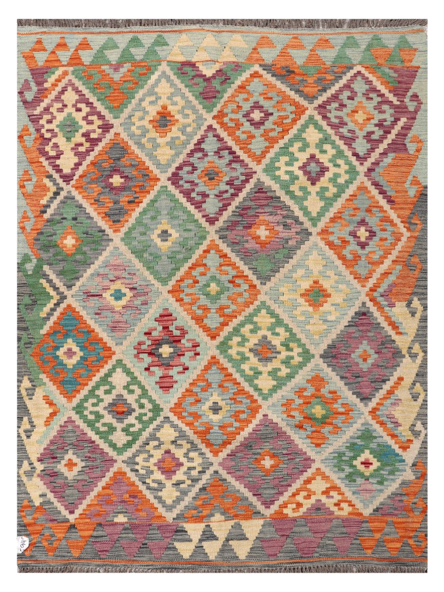 Maimana Afghanistan Kilim Rug - 204 x150 cm
