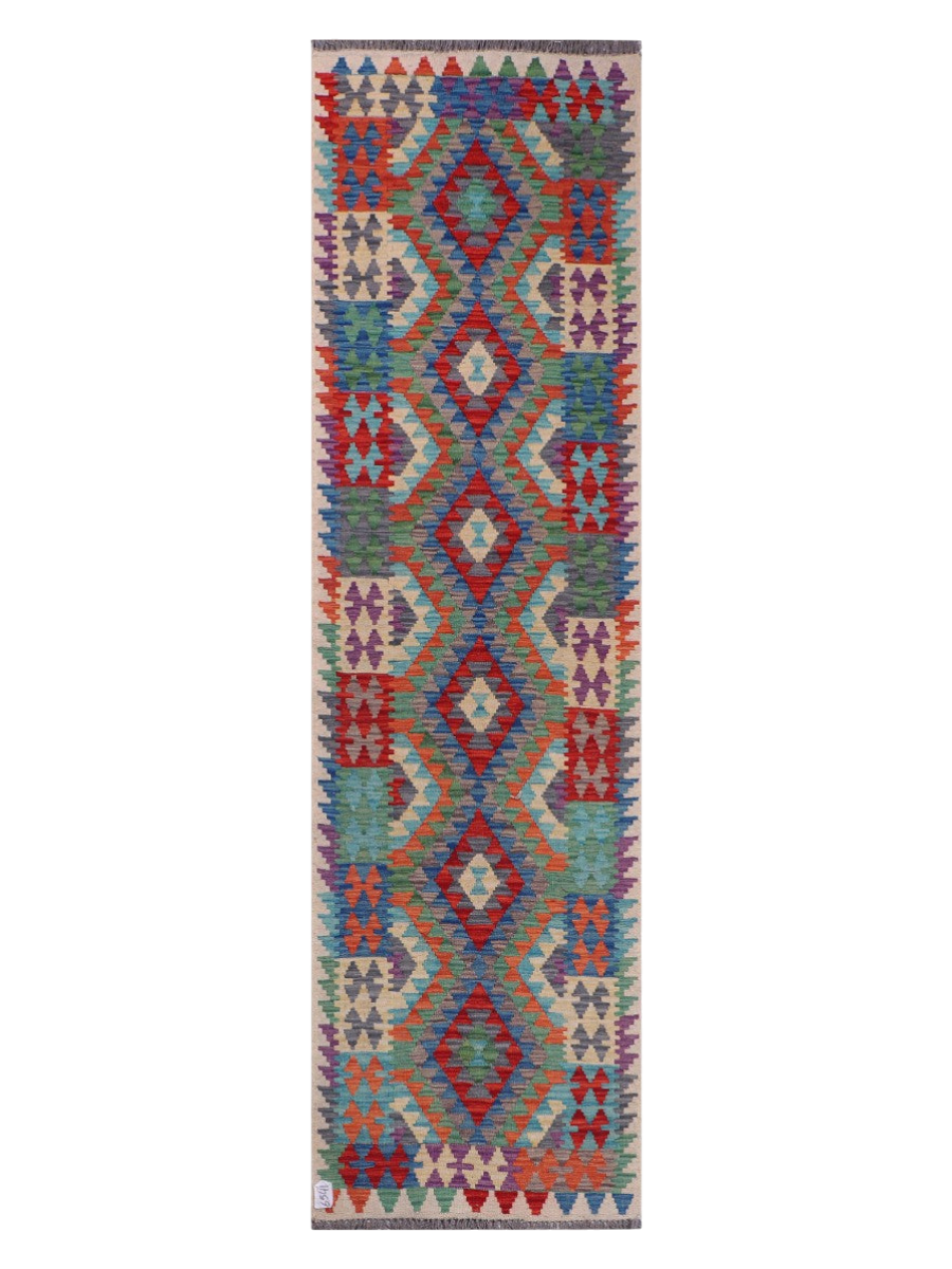 Maimana Kilim Runner - 288 x 81 cm