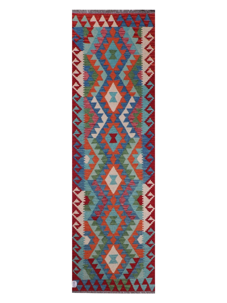 Maimana Afghanistan Kilim Runner - 283 x 83 cm