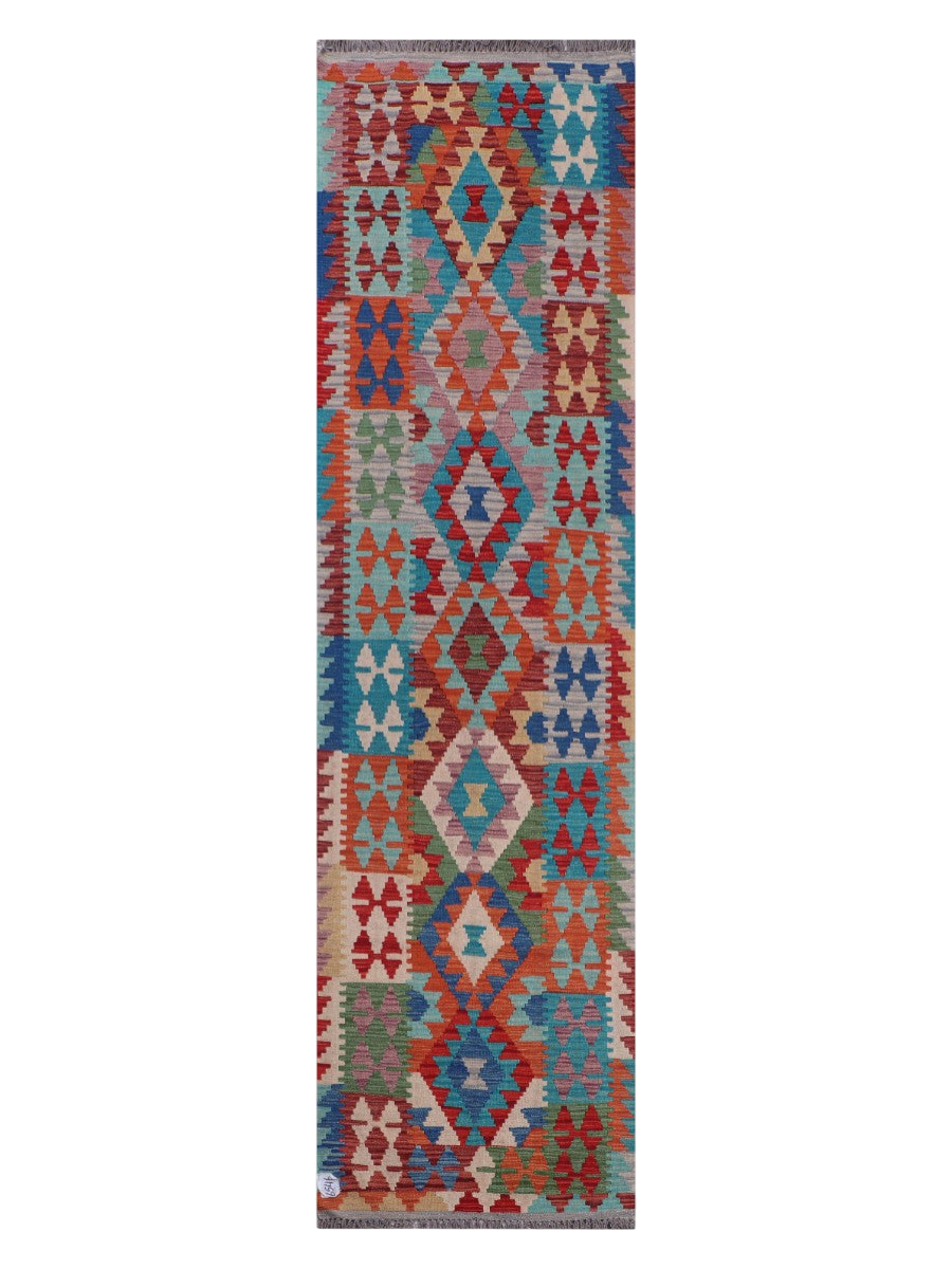 Maimana Kilim Runner - 287 x 77 cm
