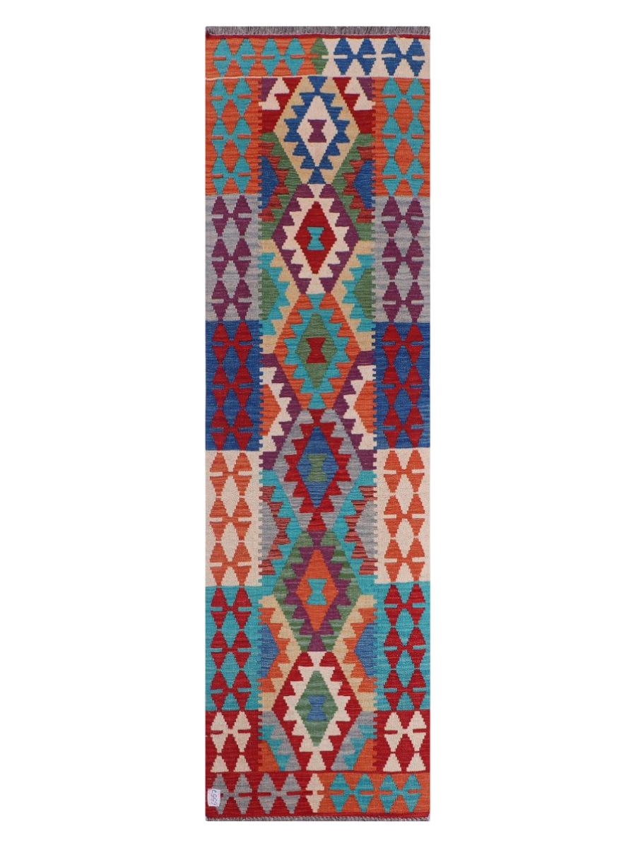 Maimana Kilim Runner - 286 x 81 cm