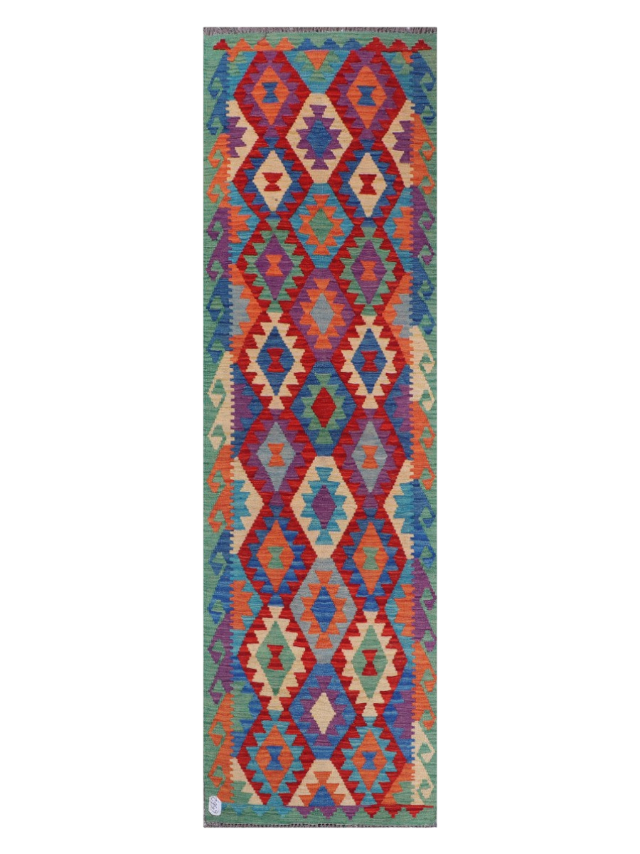 Maimana Afghanistan Kilim Runner - 287 x 84 cm
