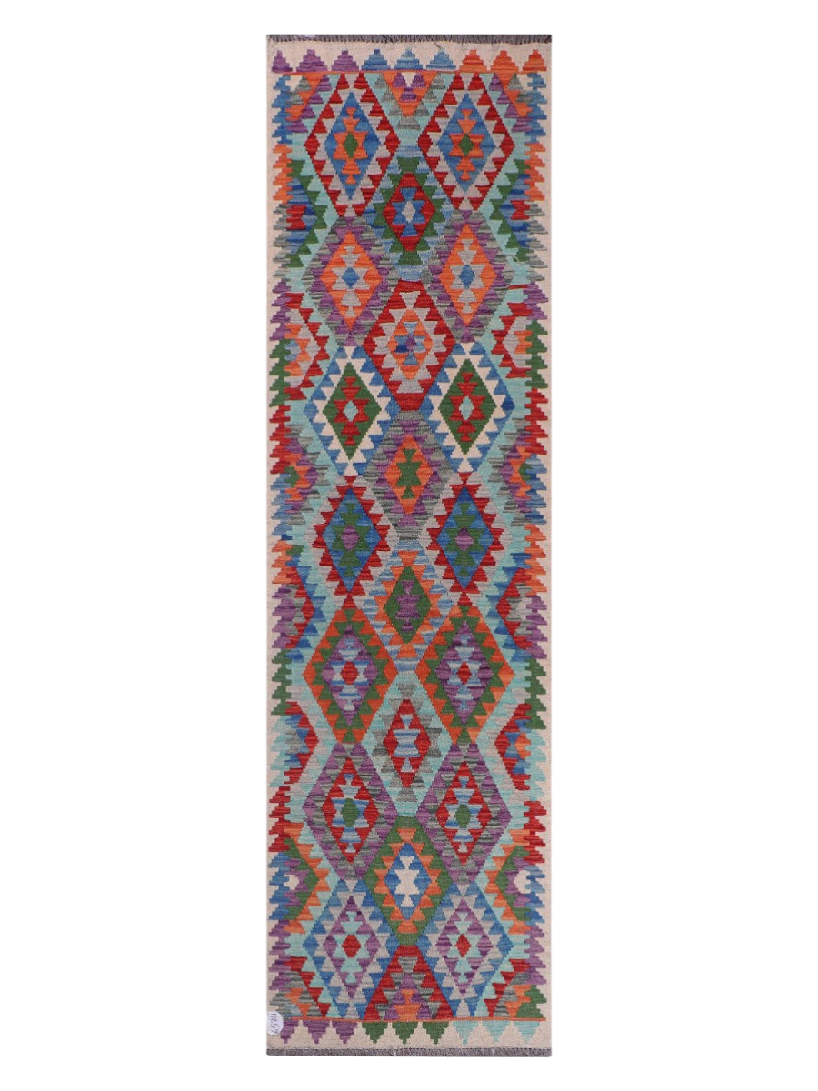 Maimana Afghanistan Kilim Runner - 297 x 83 cm