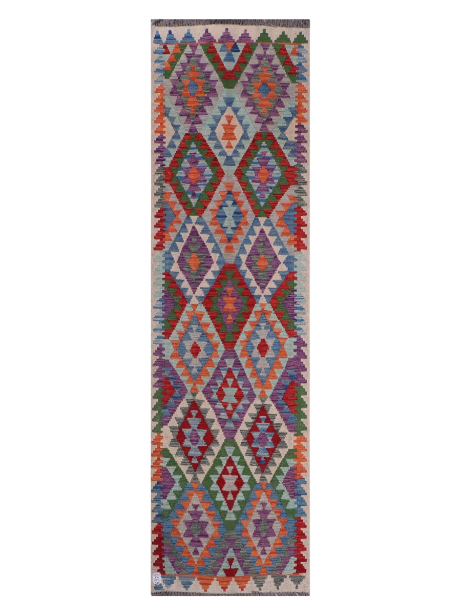 Maimana Afghanistan Kilim Runner - 289 x 80 cm