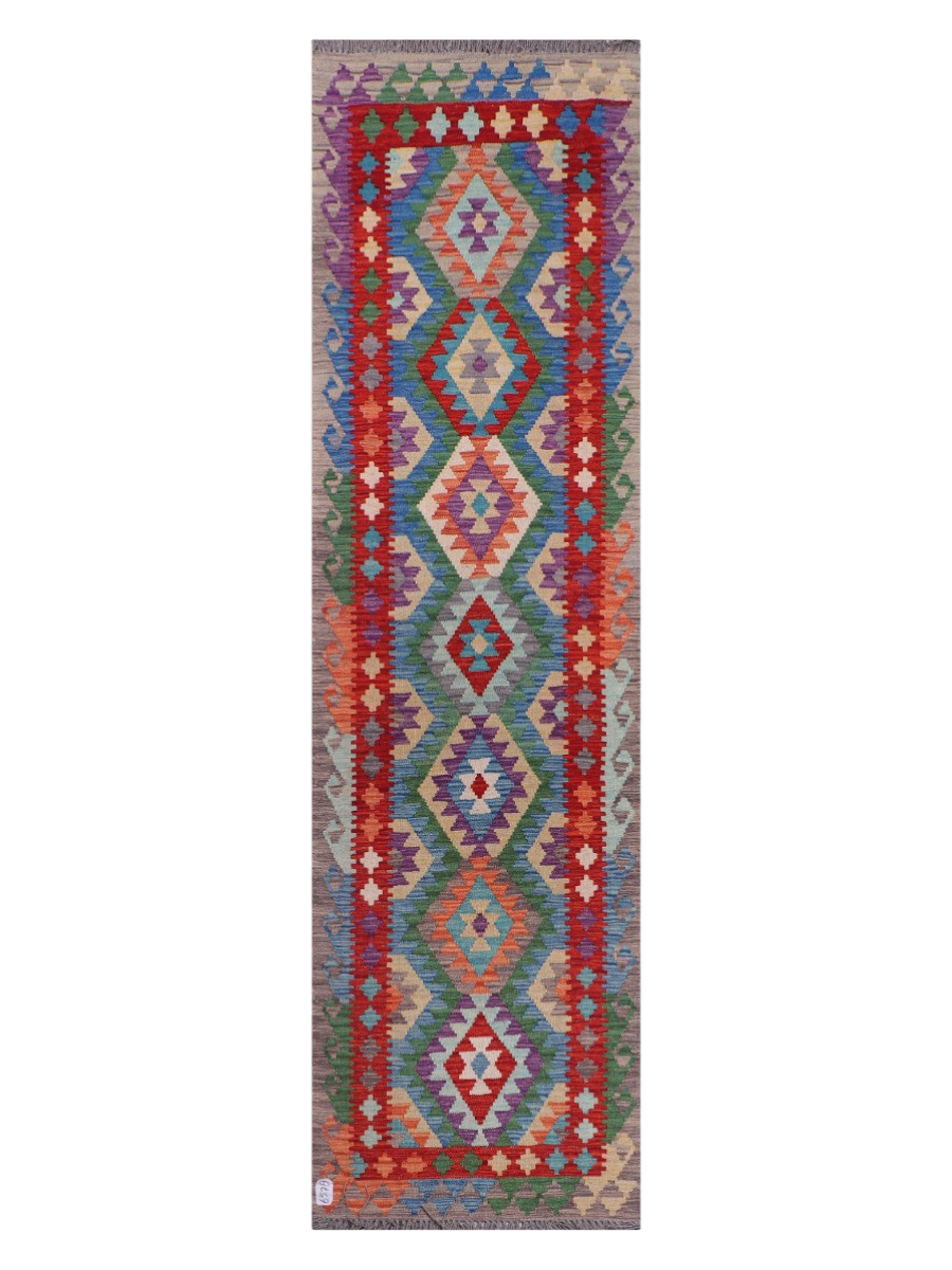 Maimana Kilim Runner - 289 x 79 cm