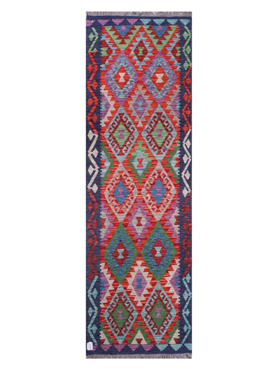 Maimana Kilim Runner - 288 x 88 cm