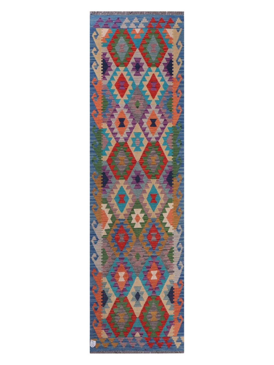 Maimana Afghanistan Kilim Runner - 290 x 80 cm