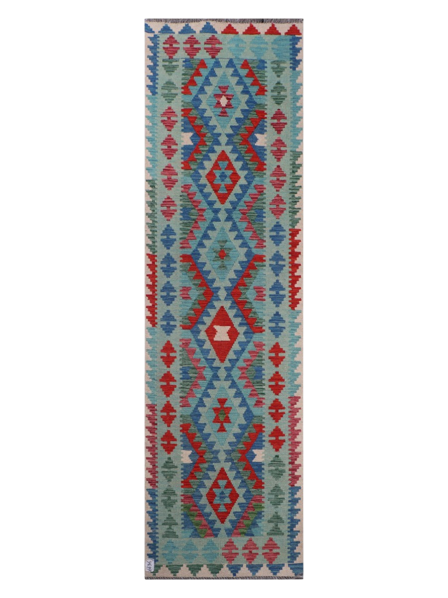 Maimana Kilim Runner - 289 x 82 cm