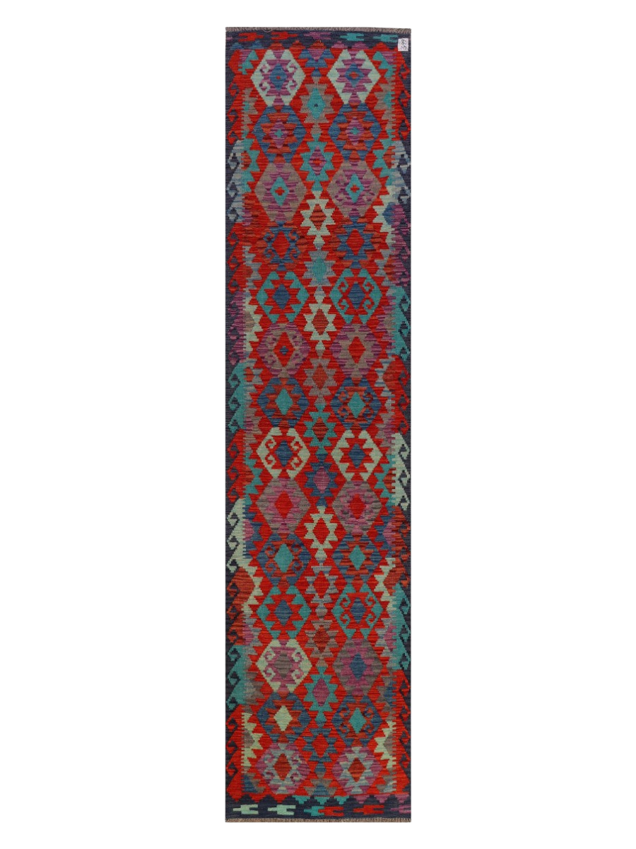 Maimana Afghanistan Kilim Runner - 381 x 90 cm