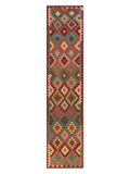 Maimana Afghanistan Kilim Runner - 376 x 88 cm