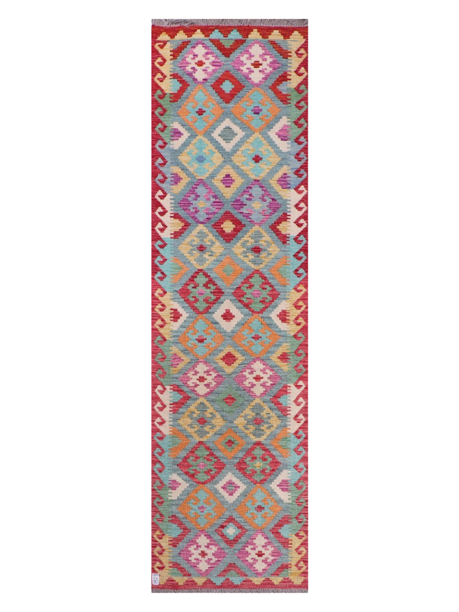 Maimana Afghanistan Kilim Runner - 292 x 80 cm