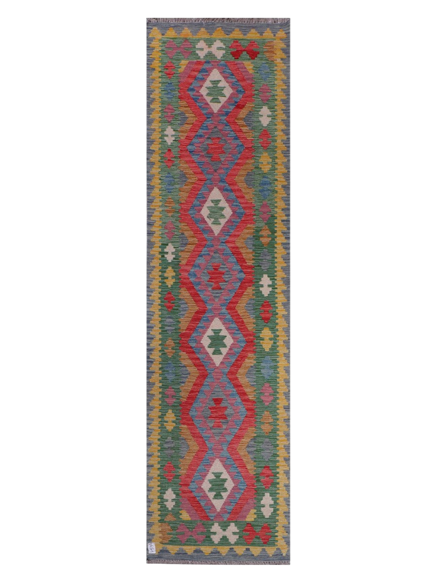 Maimana Kilim Runner - 296 x 78 cm