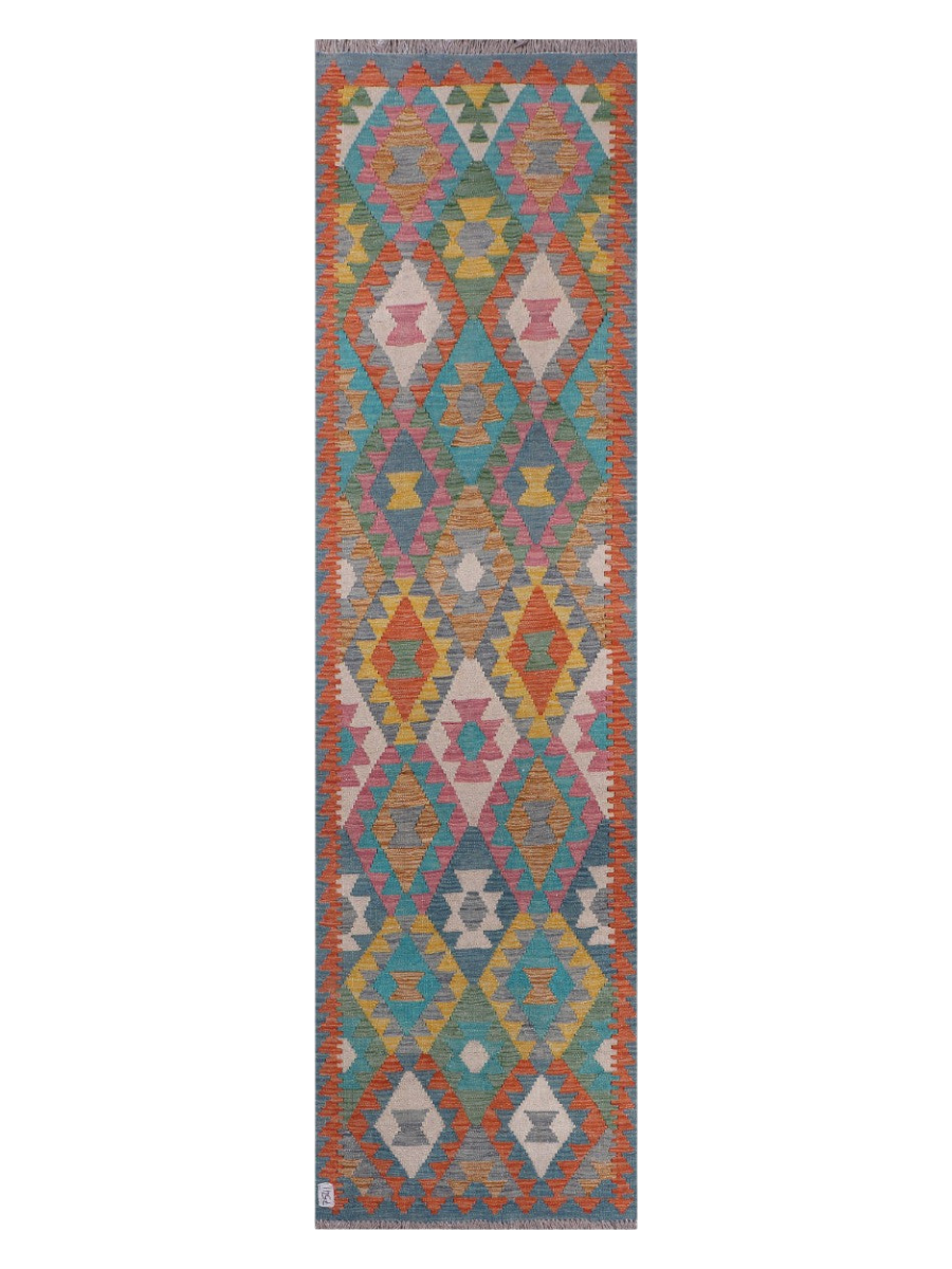 Maimana Afghanistan Kilim Runner - 295 x 79 cm