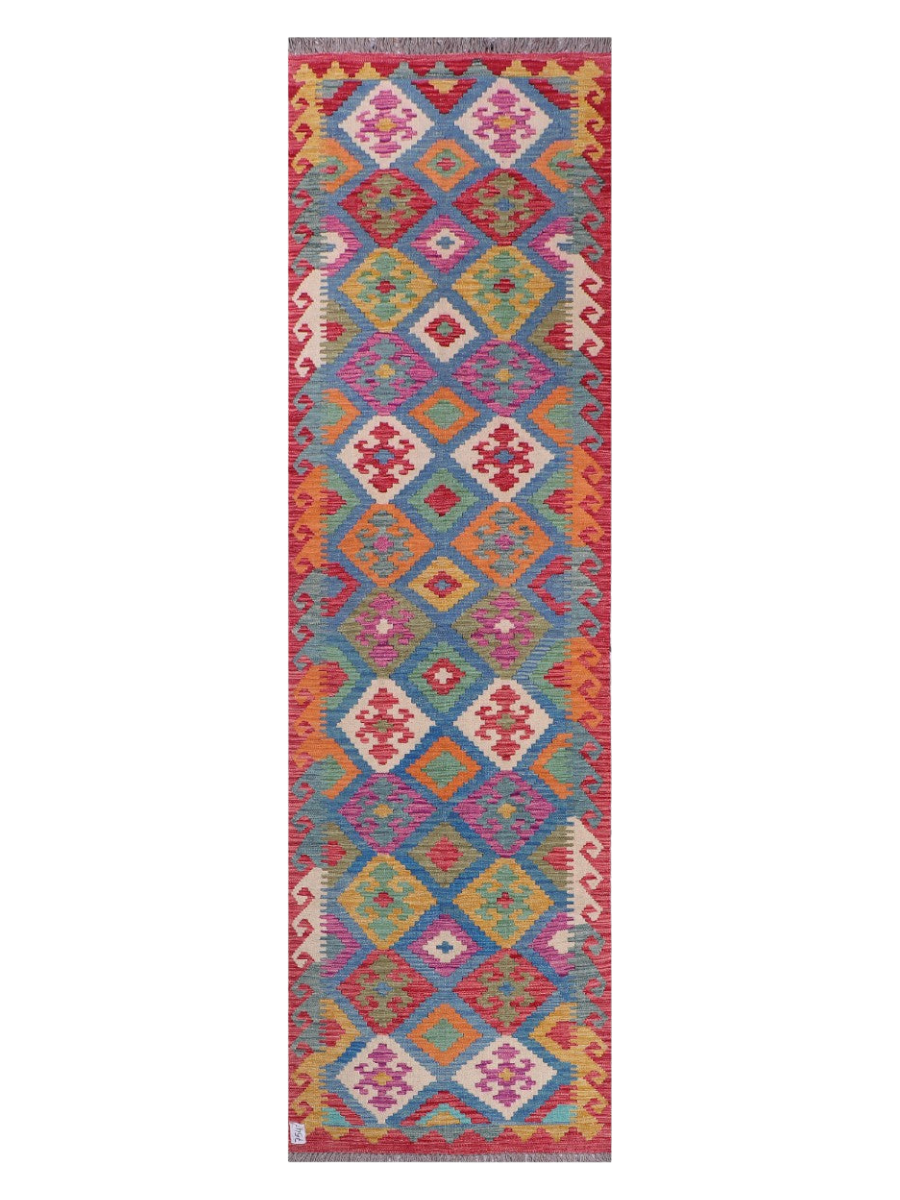 Maimana Afghanistan Kilim Runner - 288 x 83 cm