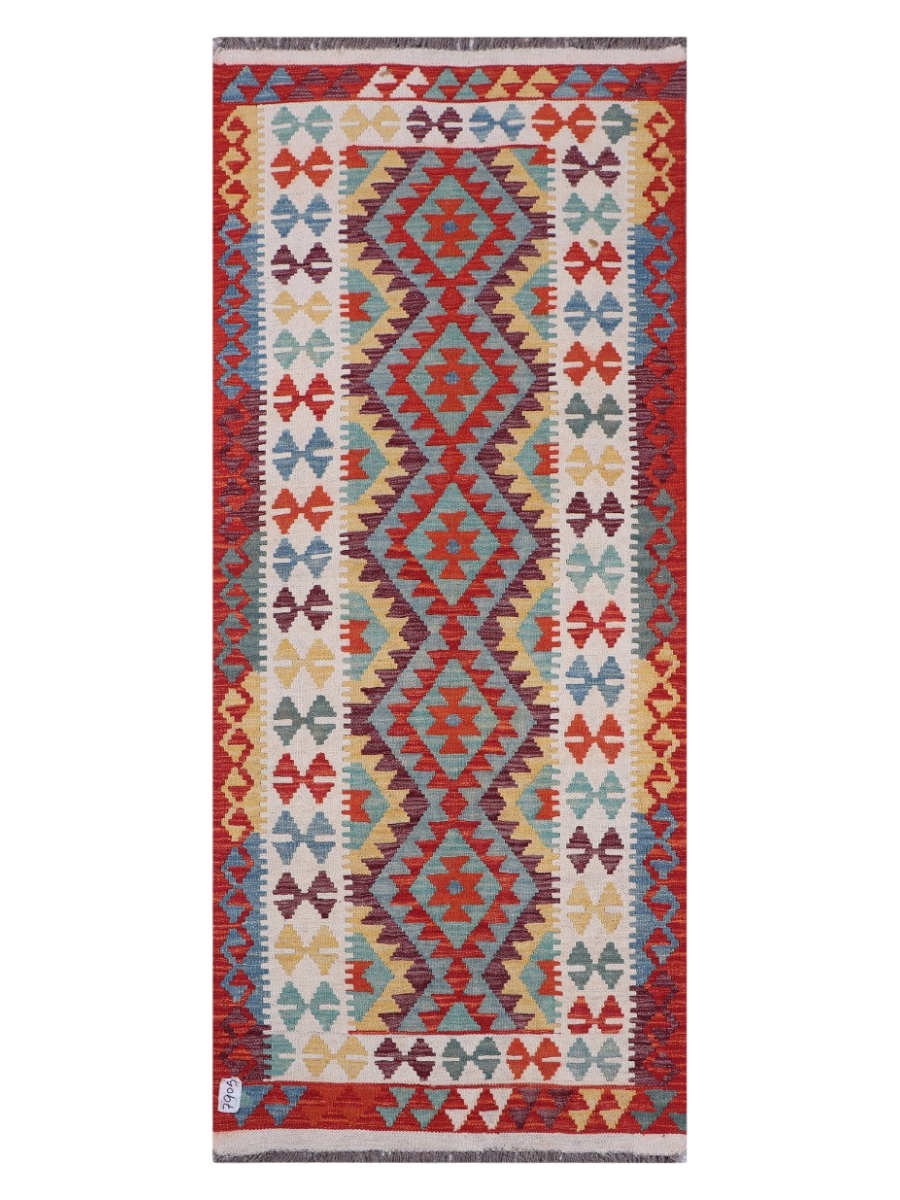 Maimana Kilim - 204 x 86 cm