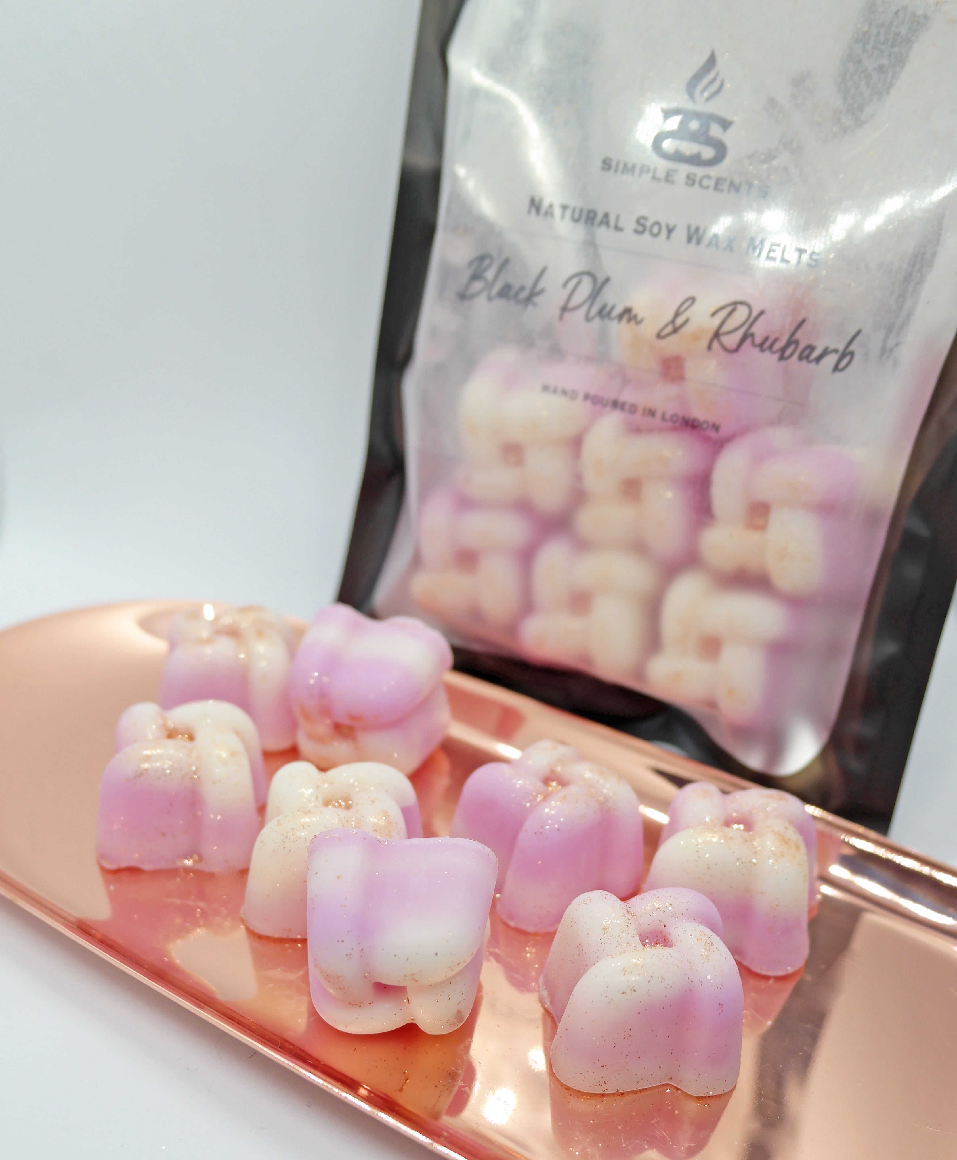 Black Plum & Rhubarb - Simple Scents Ambience Knot Style Soy Wax Melts