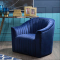 Deep Blue Velvet Armchair | Opel