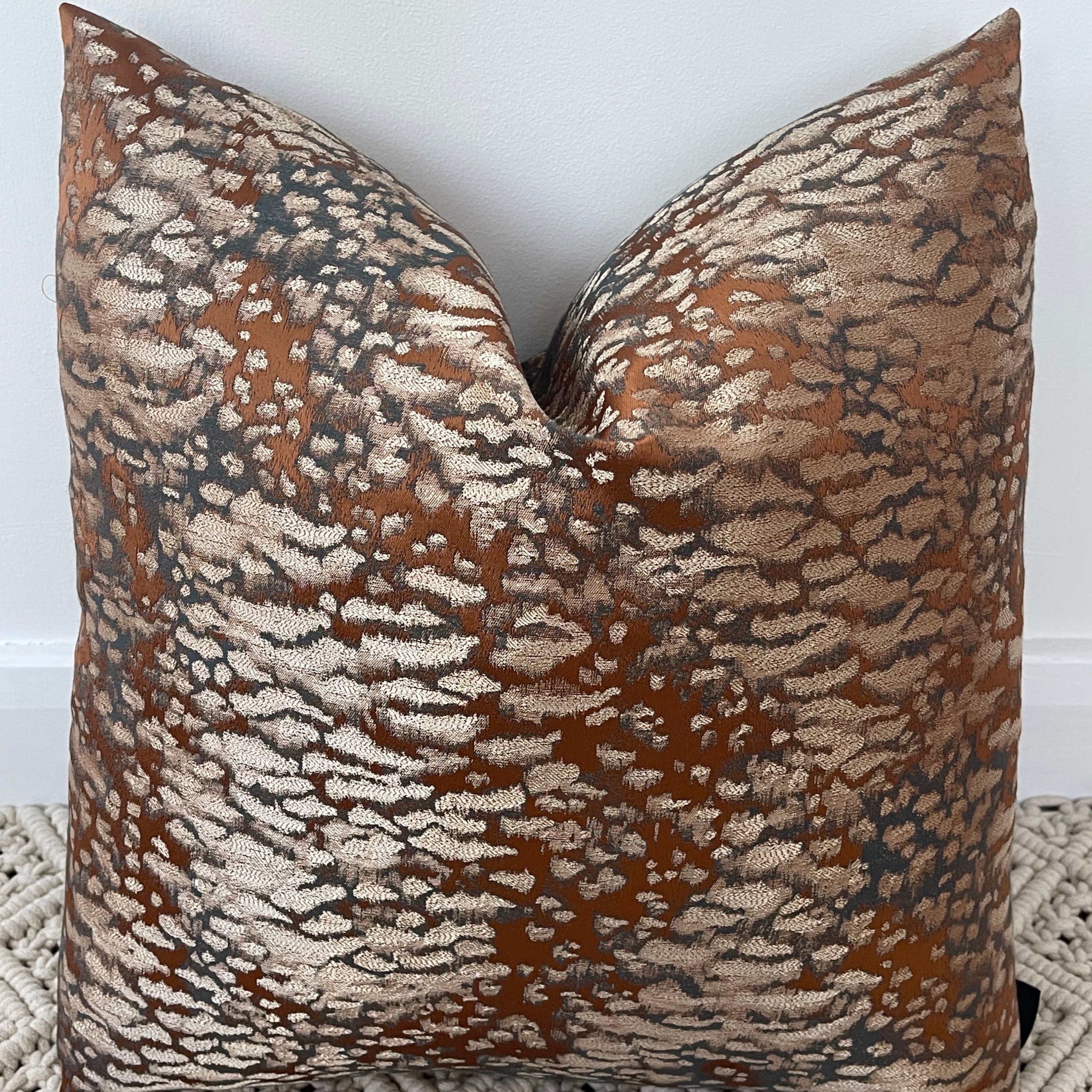 The Couture Cushion - The Bronze Leopard - Style No. 191
