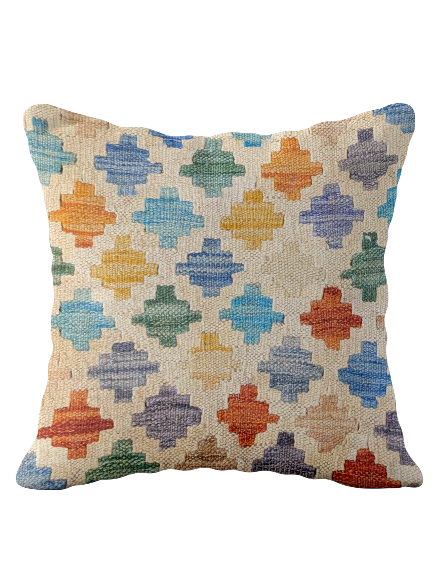 Afghan Kilim Cushion Cover - 46 x 46 cm
