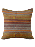 Turkish Kilim Vintage Cushion Cover - 40 x 40 cm