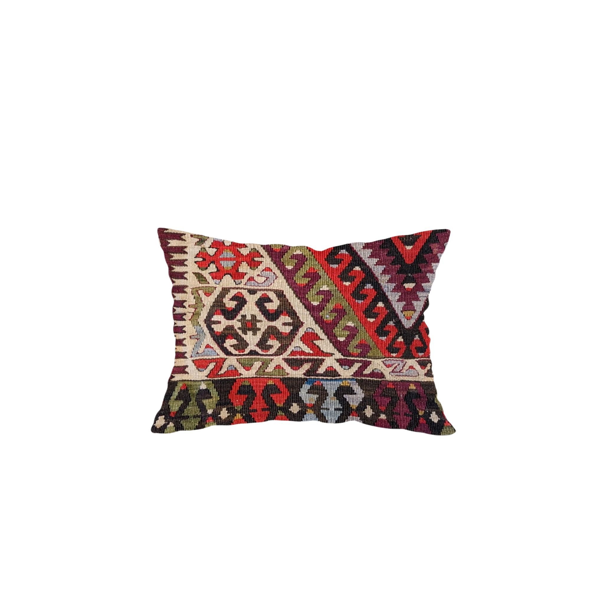 Turkish Kilim Vintage Cushion Cover - 54 x 42 cm