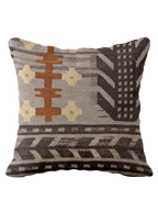 Turkish Kilim Vintage Cushion Cover - 40 x 40 cm