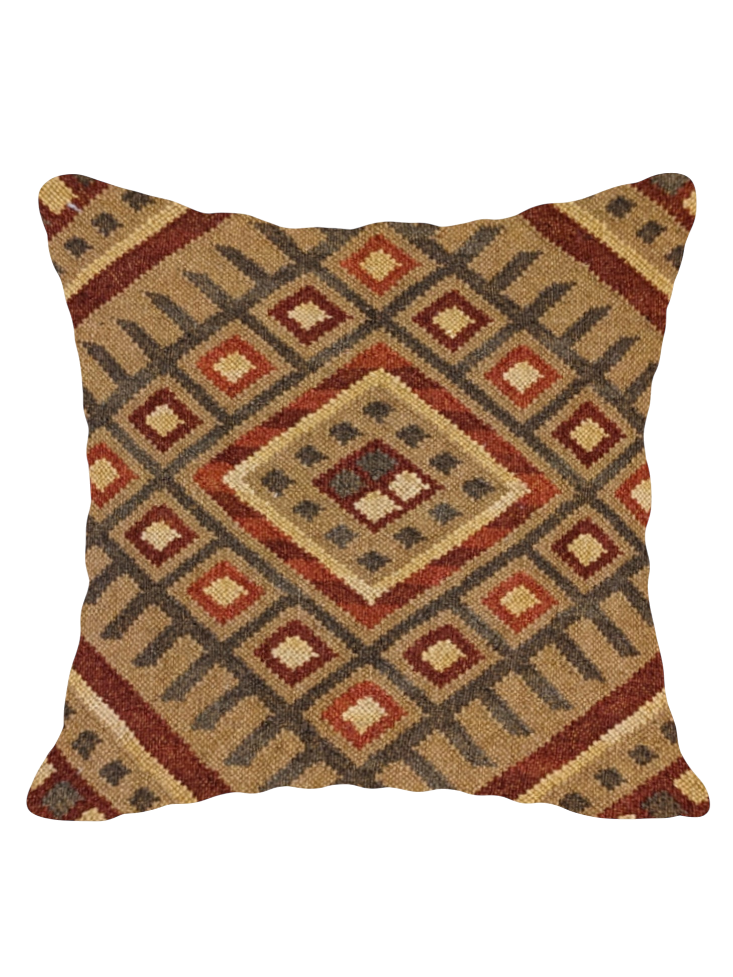 Turkish Kilim Vintage Cushion Cover - 40 x 40 cm