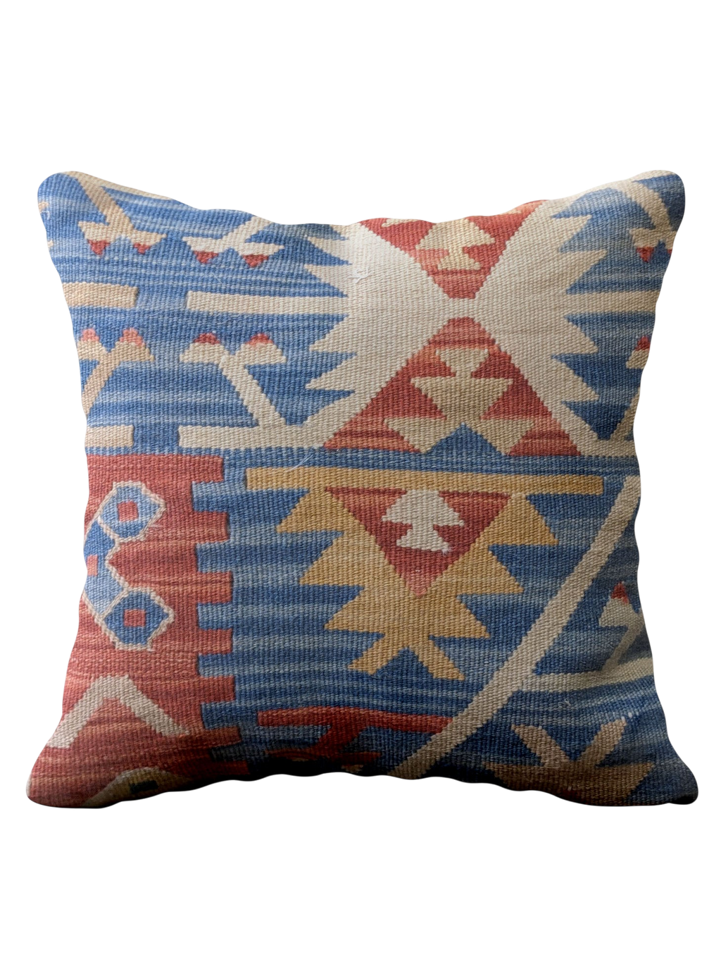 Turkish Kilim Vintage Cushion Cover - 40 x 40 cm
