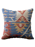 Turkish Kilim Vintage Cushion Cover - 40 x 40 cm