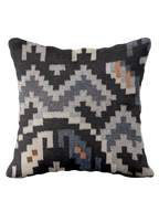Turkish Kilim Vintage Cushion Cover - 40 x 40 cm