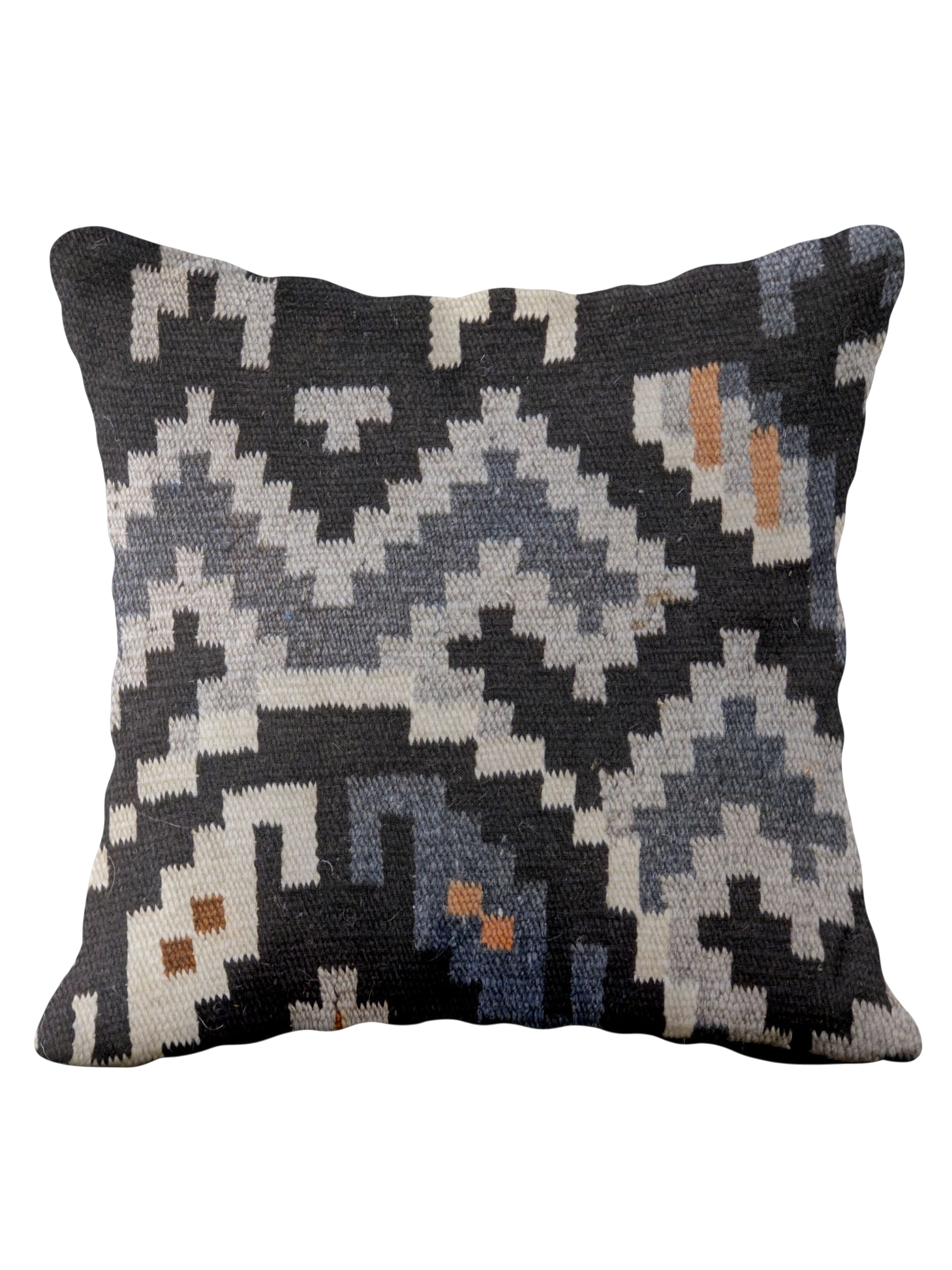 Turkish Kilim Vintage Cushion Cover - 40 x 40 cm
