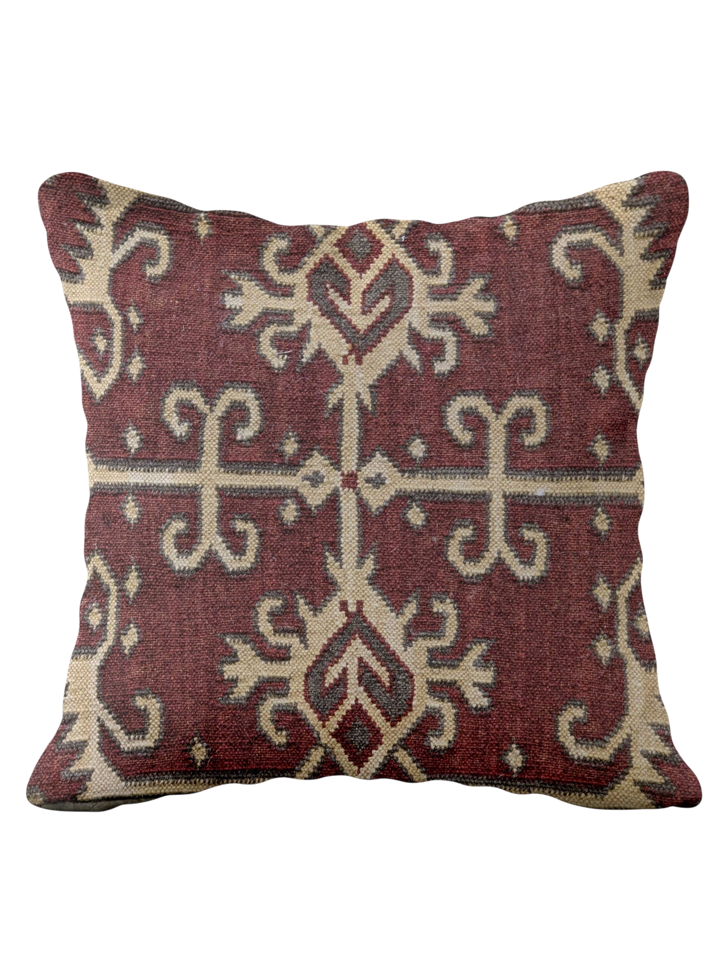 Turkish Kilim Vintage Cushion Cover - 40 x 40 cm