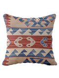 Turkish Kilim Vintage Cushion Cover - 40 x 40 cm