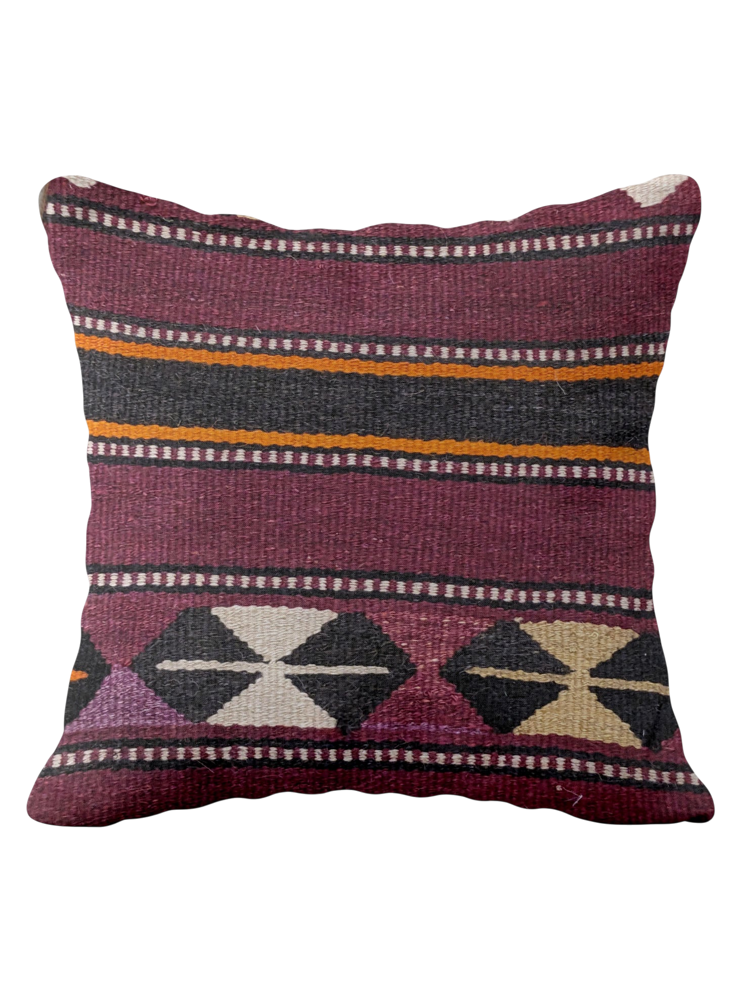Turkish Kilim Vintage Cushion Cover - 42 x 40 cm