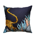 Ardmore - Cheetah Kings Forest Tanzanite Cotton Cushion Cover