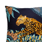 Ardmore - Cheetah Kings Forest Tanzanite Cotton Cushion Cover
