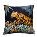 Ardmore - Cheetah Kings Forest Tanzanite Cotton Cushion Cover