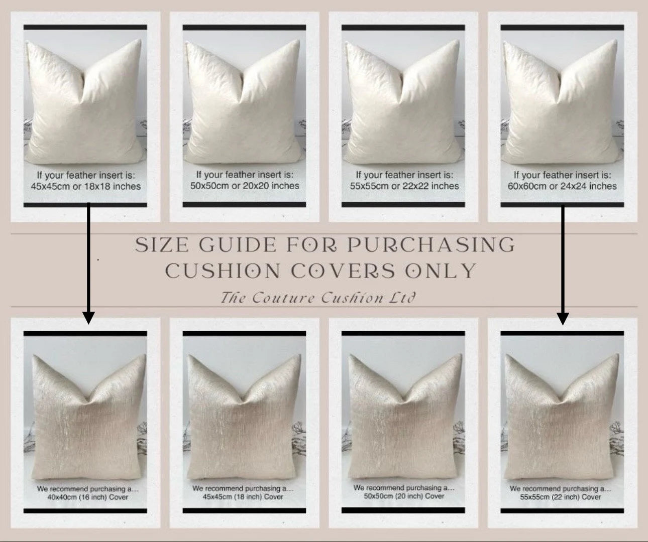 The Couture Cushion - The Ivory Lasson - Style No. 209