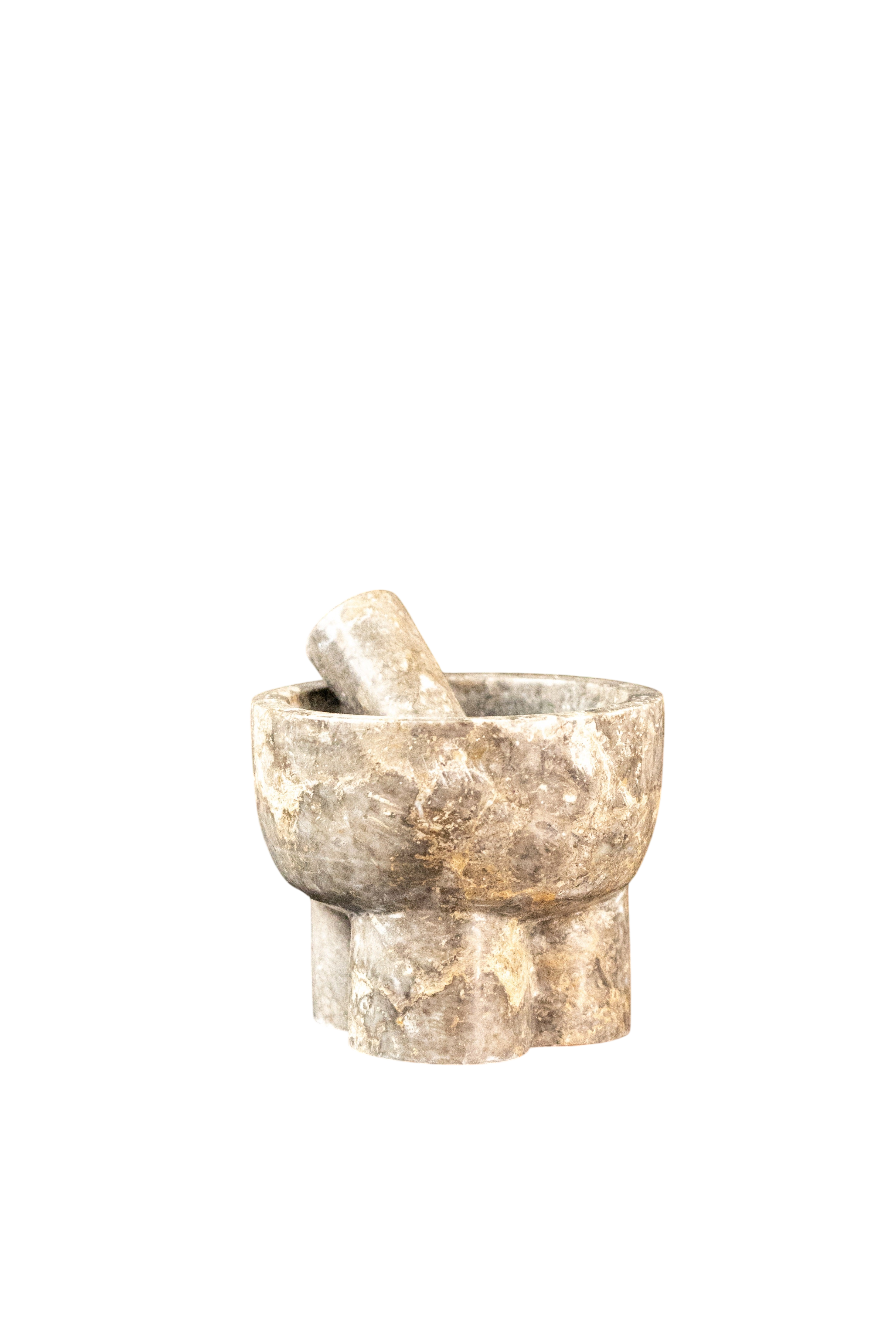 Grey Marble Pestle and Mortar