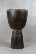 Tapered Wood Side Table - Cameroon - 93.5