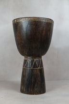 Tapered Wood Side Table - Cameroon - 93.5
