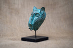 Benin Leopard sculpture - Bronze 26.4