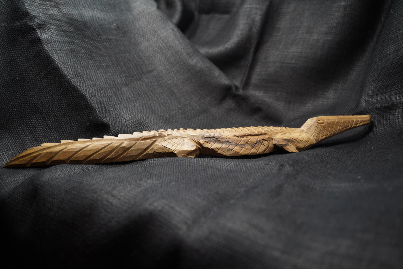 Zimbabwe Crocodile sculpture L 73.3