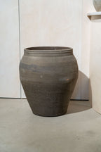 Vintage Grey Brown Pots Large