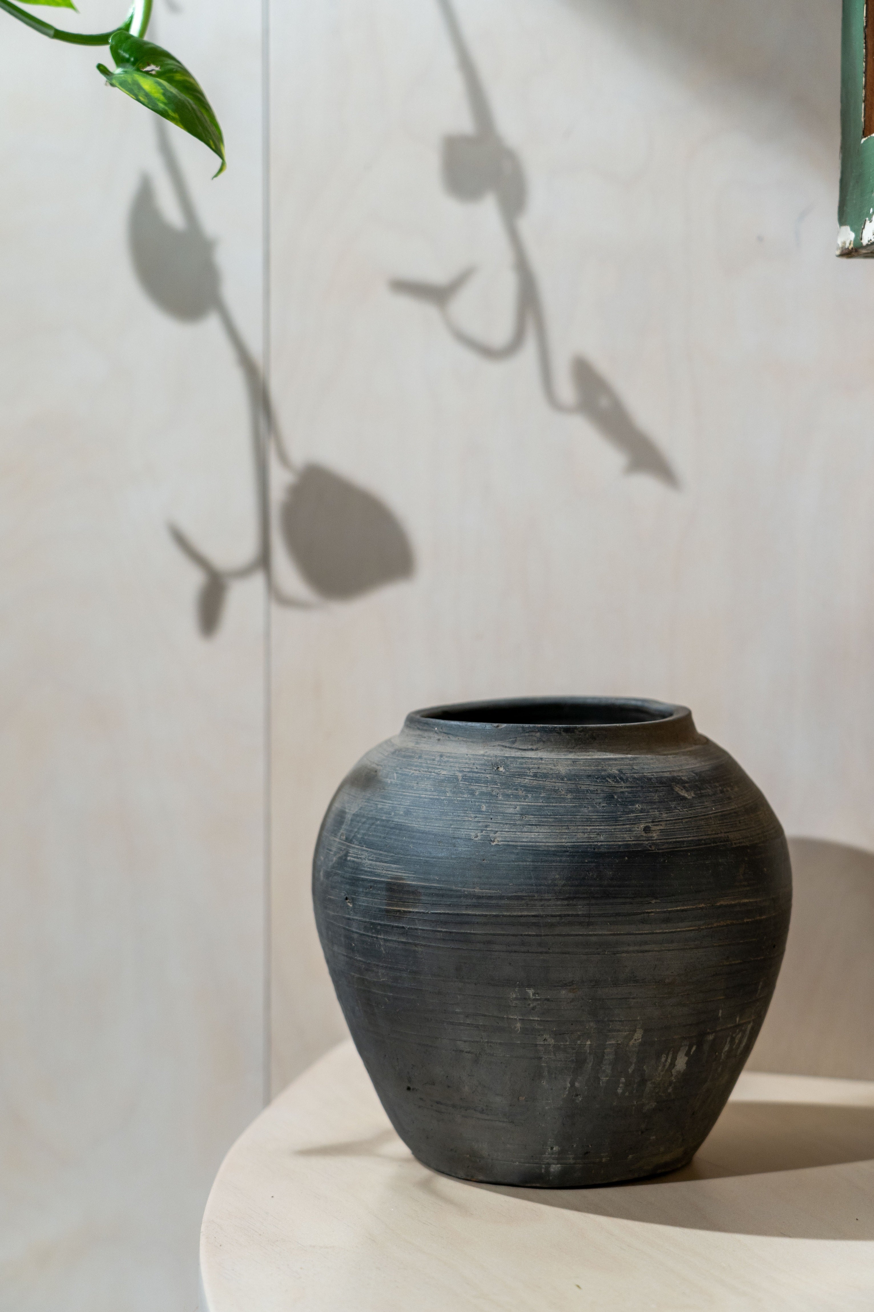 Old Dark Grey Pots